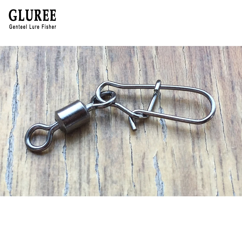 GLUREE 50 шт./лот 2 #4 #6 #8 #10 # медный сплав рыболовный соединитель контактный подшипник