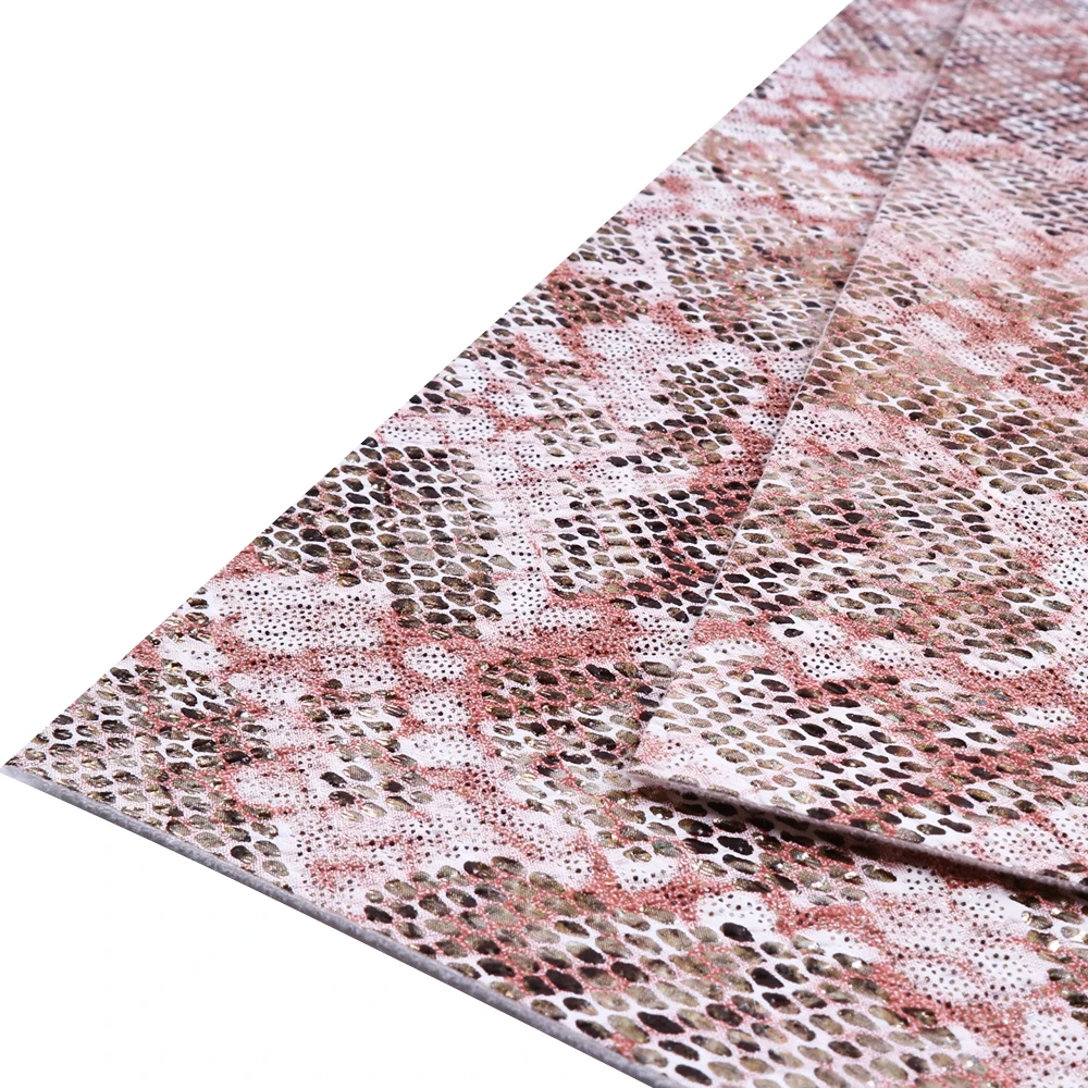 

david angie 20*34cm snake plaid faux Artificial Synthetic leather fabric, DIY Garment Decorative knotbow Bag,1Yc4104