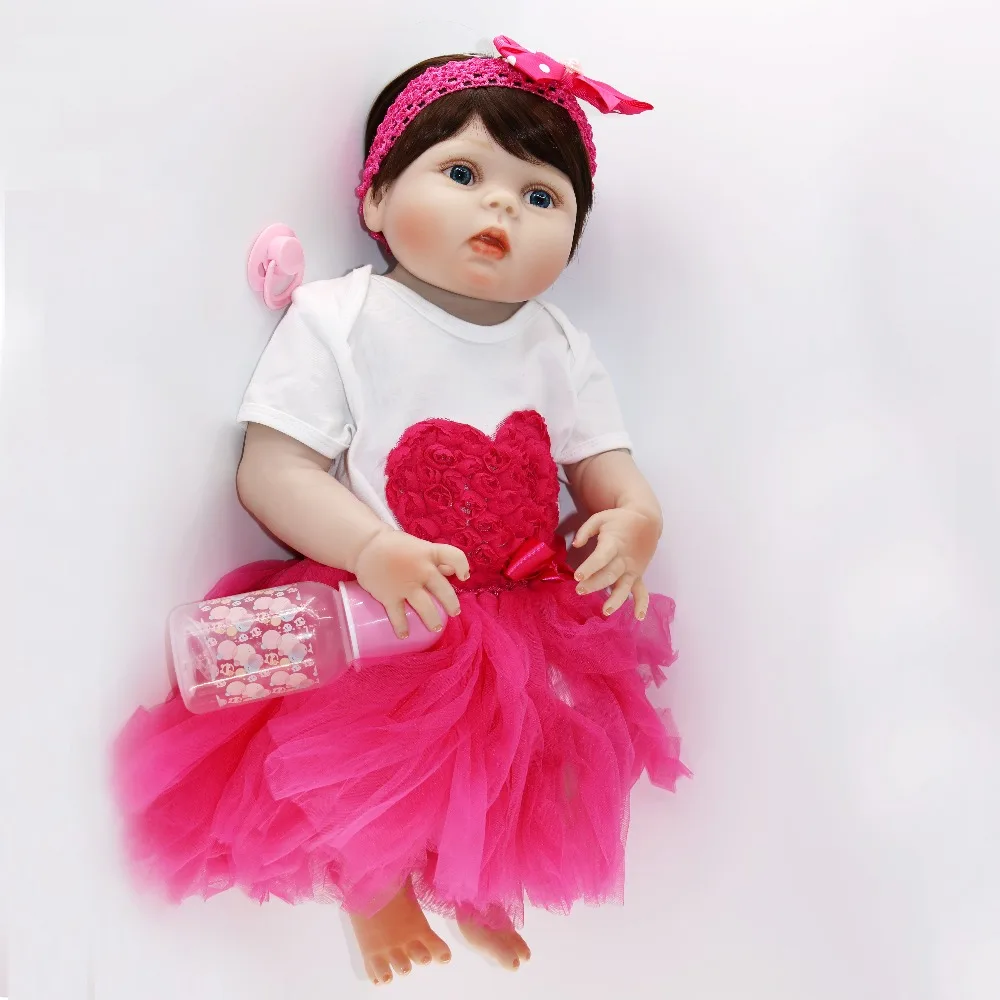 NPK 23 &quotвсего тела силикона Reborn Baby reborn куклы купаться играть дома одежда плесень