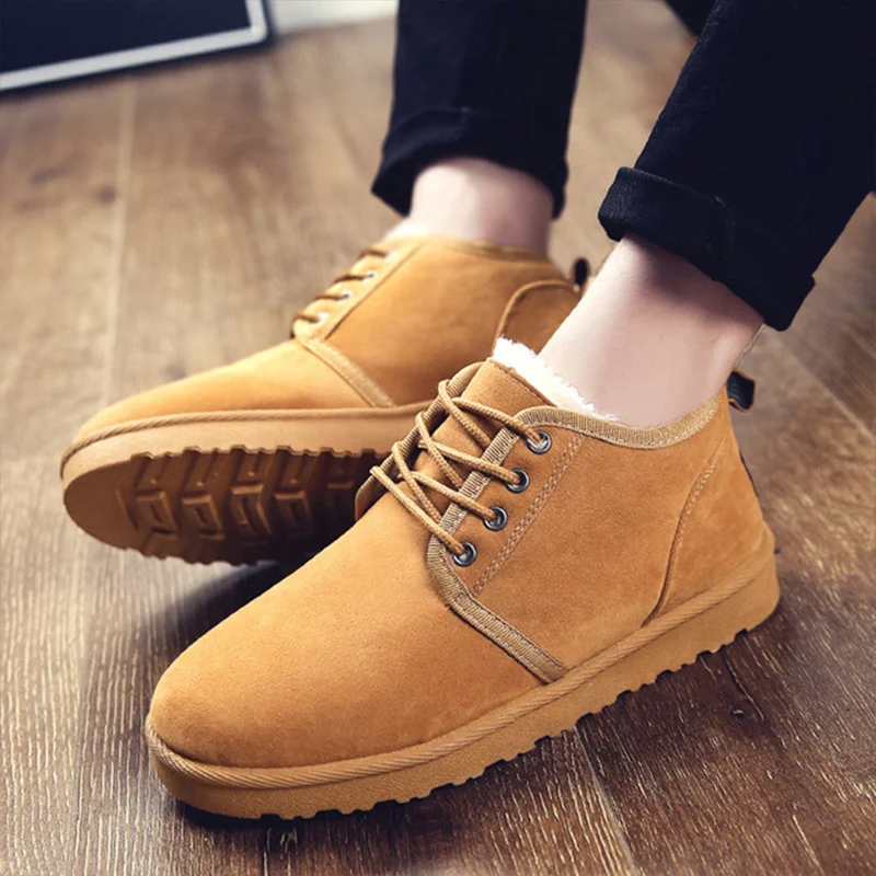 

Snow Boots Plus size 42 Fashion Warm Winter boots woman Waterproof Lace up Antiskid Wear-resistant Zapatos de mujer