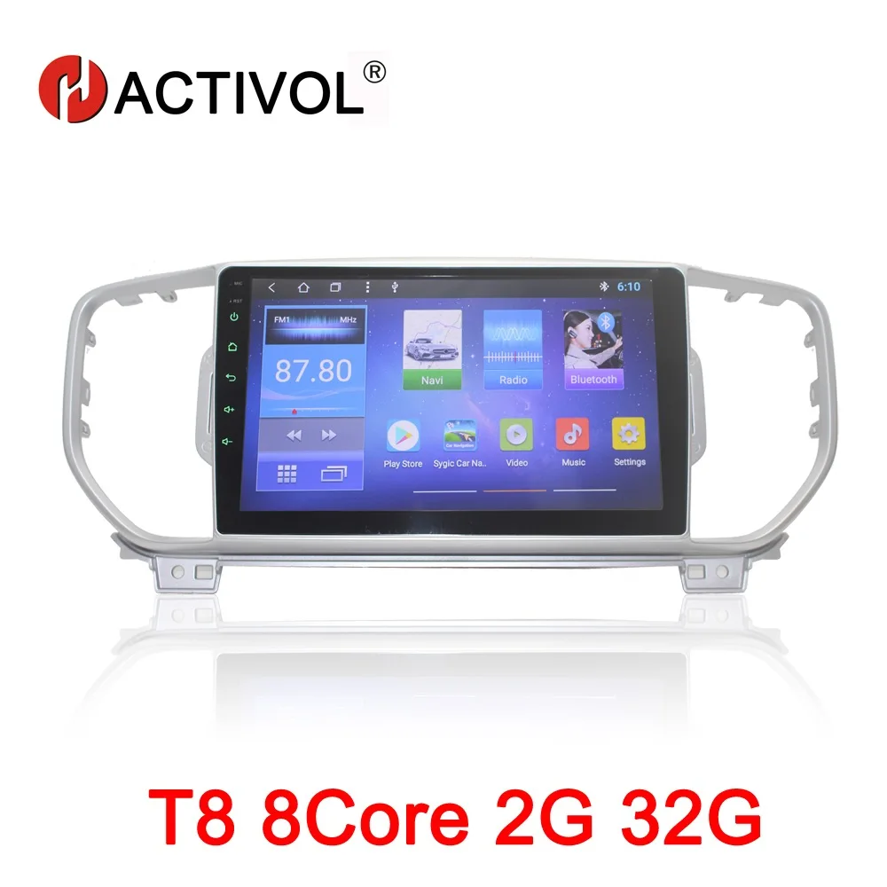 

HACTIVOL 9" Octa Core 2G RAM 32G Car radio for KIA Sportage R 2016 KX5 Android 8.1 car dvd player gps navigation wifi map