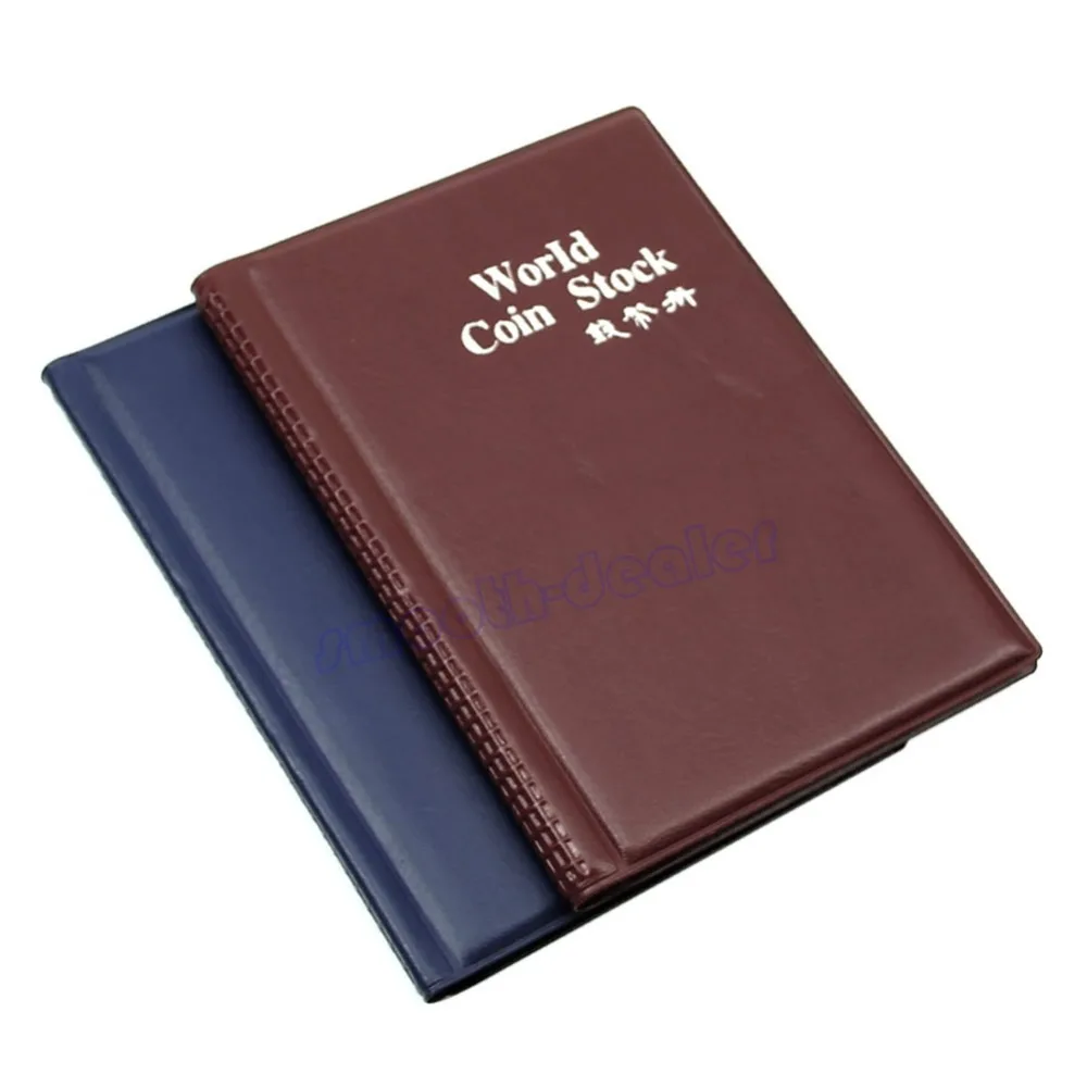 

L109120 Coin Holders Collection Storage Money Penny Pockets Album Book Collecting color random