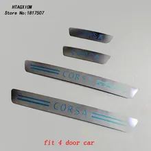 Door Sill Strip for Opel Corsa D 2012 2013 2014 Stainless Steel Scuff Scuff Welcome Pedal Car Styling Sticker Auto Accessories Door Sill Strip for Opel Corsa D 2012 2013 2014 Stainless Steel Scuff Scuff Welcome Pedal Car Styling Sticker Auto Accessories
