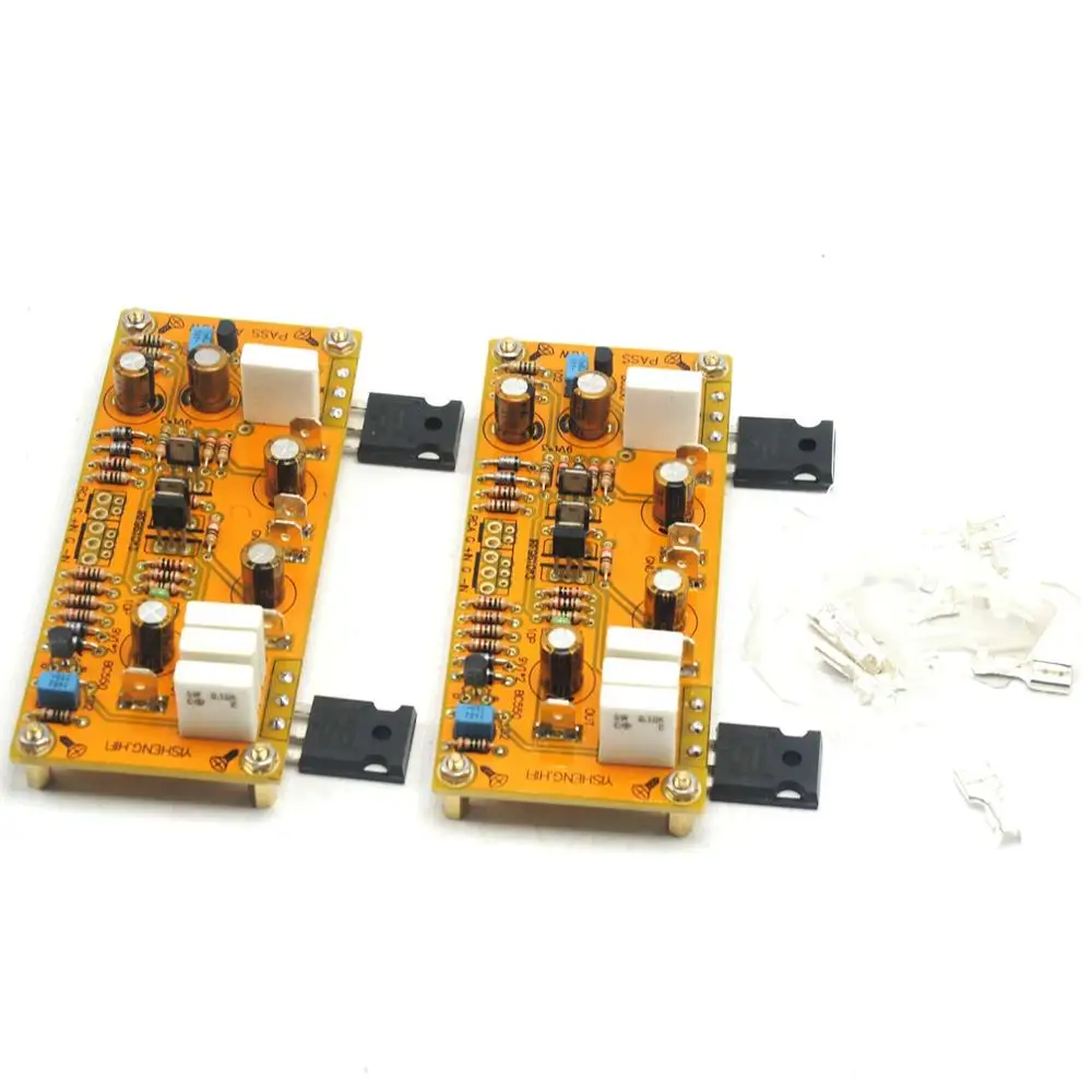 One Pair PASS AM single-end Class A Amplifier Board Pre-amp 10W 8ohms DC 18V-0V-18V