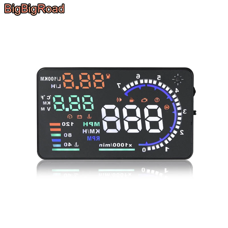 BigBigRoad для BMW 3 5 7 серия E83 E46 E65 E66 E67 E68 F01 F02 GT F30 F31 автомобиля HUD Дисплей ветрового стекла проектор OBD2