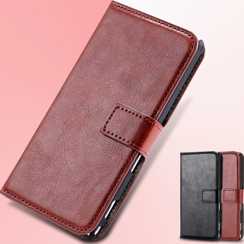  M2 Full Body Protect Case Vintage PU Leather Cover For Sony Xperia M2 D2302 D2303 S50h Card Slot Stand Holder Flip Wallet Case 