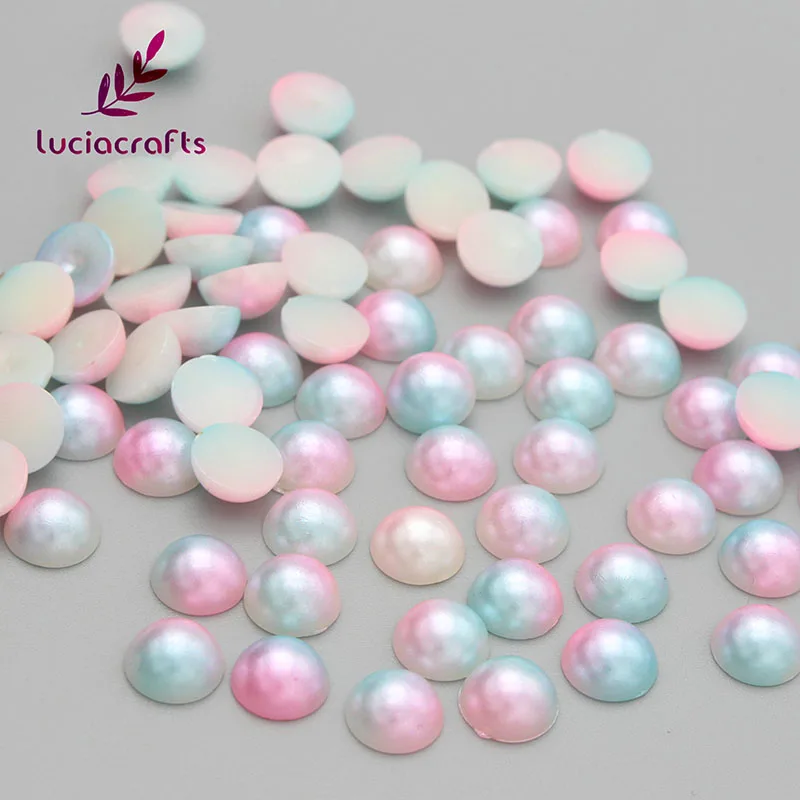 Полукруглые Имитационные жемчужины Lucia crafts 3/4/5/6/8 мм зеркальные бусины для
