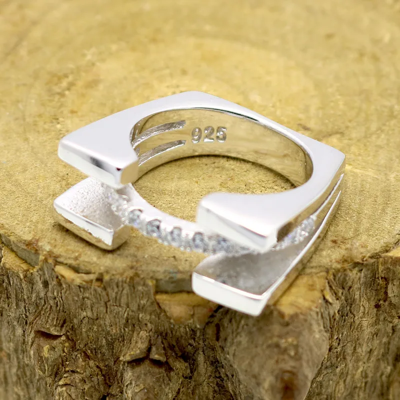 Кольцо, покрыто платиной, настоящее серебро 925 пробы и кубический цирконий, романтическое кольцо, свадебное кольцо, ювелирное изделие, цена от производителя
