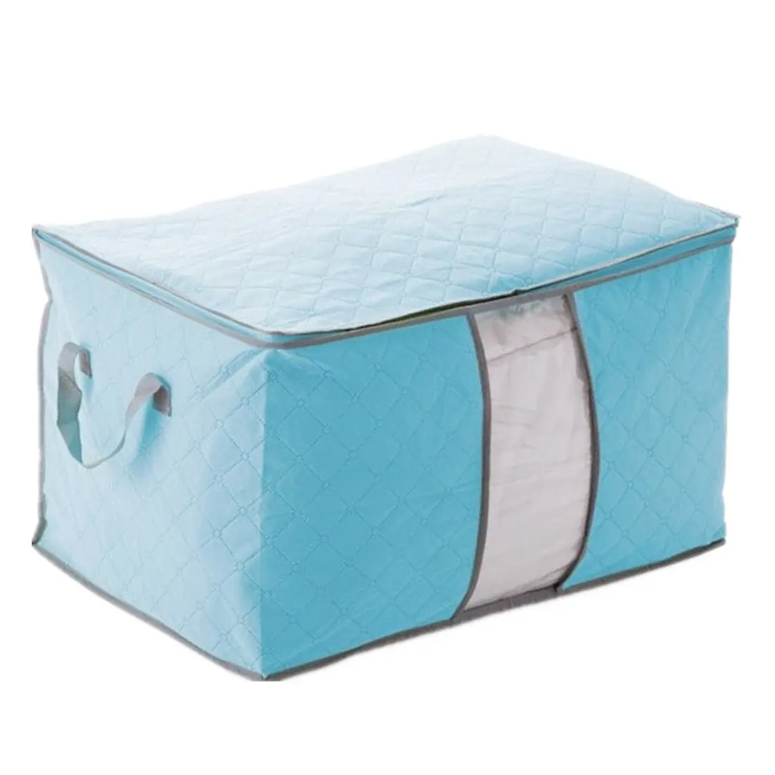 

5 pcs of Blue Cover Of Storage bag Bag Storage bag Box Foldable For Quilt Clothing 60X42X36cm