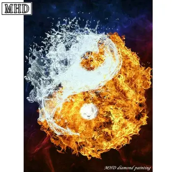 

Full square drill diy diamond painting tai chi picture new arrival 3D diamond cross stitch mosaic handmade art SC168