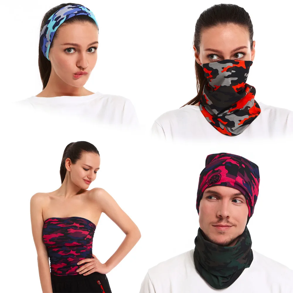 

HIGHROCK Outdoor CoolMax Seamless Moisture wicking and Quick-drying Camouflage Multi-Function Headwear/Scarf