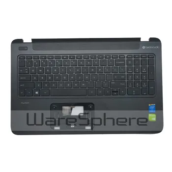 

A- Top Cover Upper Case Palmrest with US Keyboard for HP Pavilion 15-P 762529-001 Black
