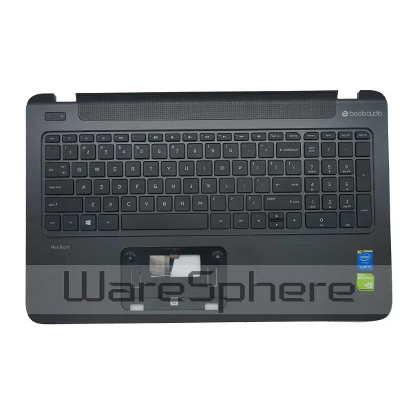 Верхняя крышка A Top чехол подставка с клавиатурой США для HP Pavilion 15 P 762529 001 Black|case for hp