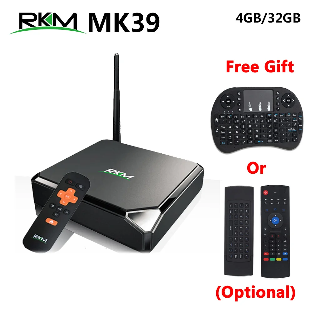 RKM MK39 4 Гб 32 Rockchip RK3399 Smart Android 7 1 TV BOX 2 4G/5GHz Dual WIFI Bluetooth 1000M LAN USB 3 0 Type c медиаплеер|tv box|smart