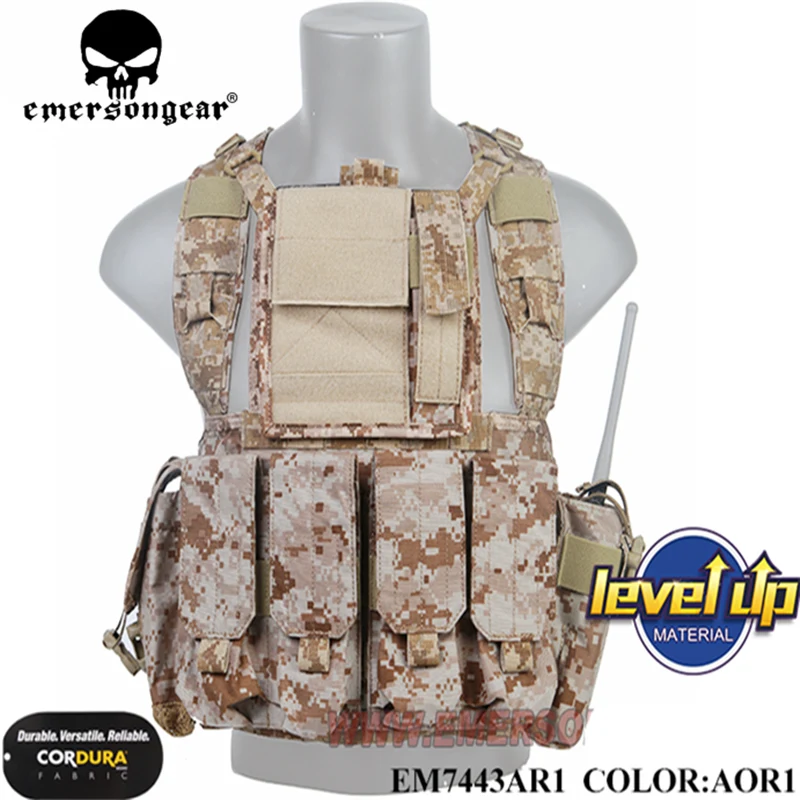 Navy Seals Combat Emersongear RRV Tactical Vest With Pouchs Set