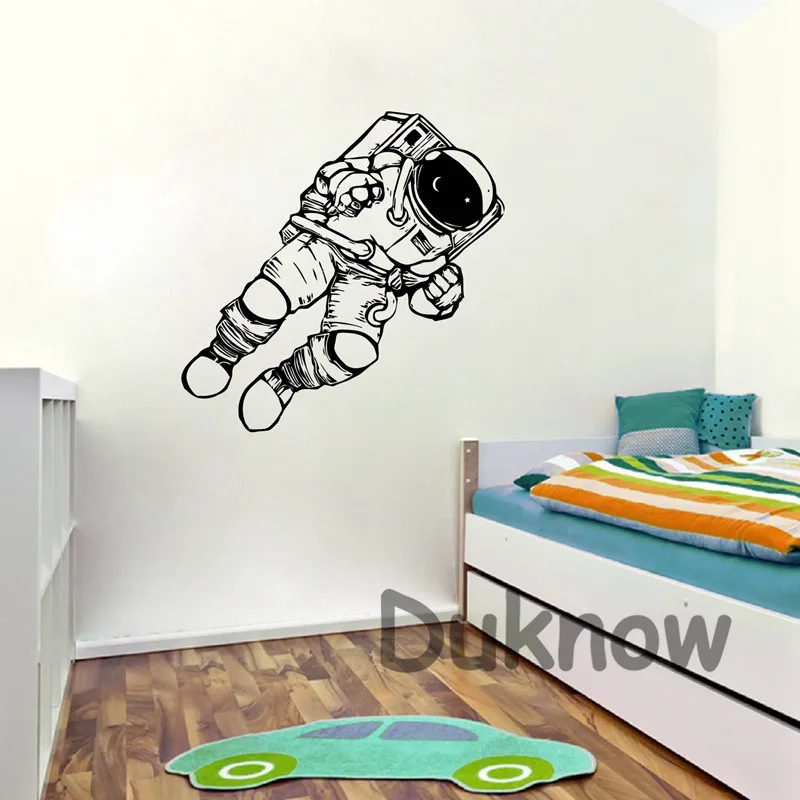 Outer Space Cosmonaut Astronaut  Sticker nursery  Children's room Decor