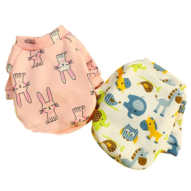 

2019 Winter Fleece Sweatshirt Dog Clothes For Small Dogs Bulldog Chihuahua Dog Hoodie Puppy Clothes Pet Sweatshirts ClothesXS-XL