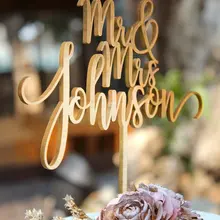 Деревенский персонализированные Свадебный торт Топпер, на заказ фамилия свадебный торт Топпер, Mr и Mrs деревянный для торта топпер для свадебного декора