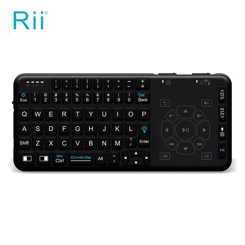 Rii RT504 Multimedia 2.4G Wireless Mini Qwerty Keyboard and Touchpad Combo With High Quality