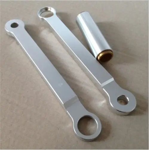 

2X Motorcycle Silver Aluminum Lowering Link For Suzuk GSXR 600 750 1000 2006 - 2010 2007 2008 2009 Custom