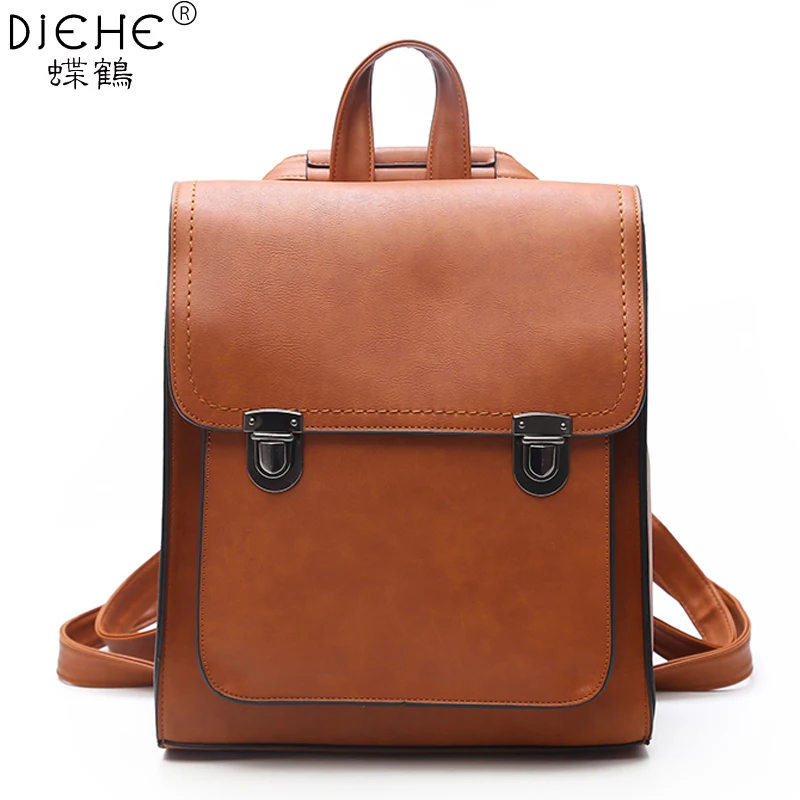Goedkoop Mode Vrouwen Rugzak Vrouwen Pu Lederen Rugzakken Meisje Schooltas Rugzak Hoge Kwaliteit Vintage Schoudertassen Reizen Bolsa Nieuwe