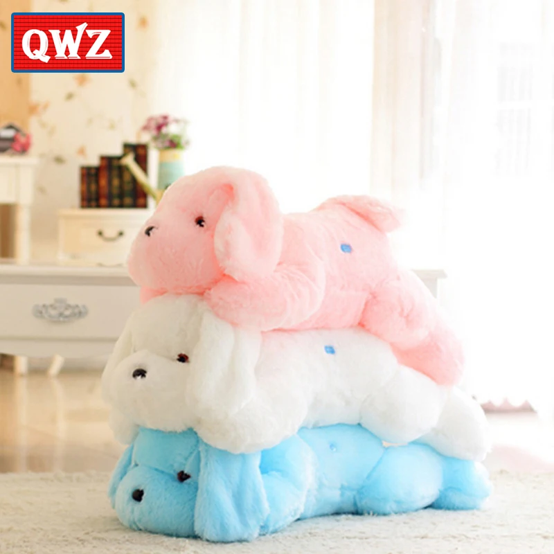 QWZ 50CM Length Creative Night Light LED Lovely Dog Stuffed and Plush Toys for Kids and 3