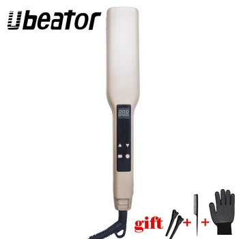 

Tourmaline Ceramic Heating Plate Hair Straightener Styling Tools With Fast Warm-up Thermal Performance gold pro beauty care Iron