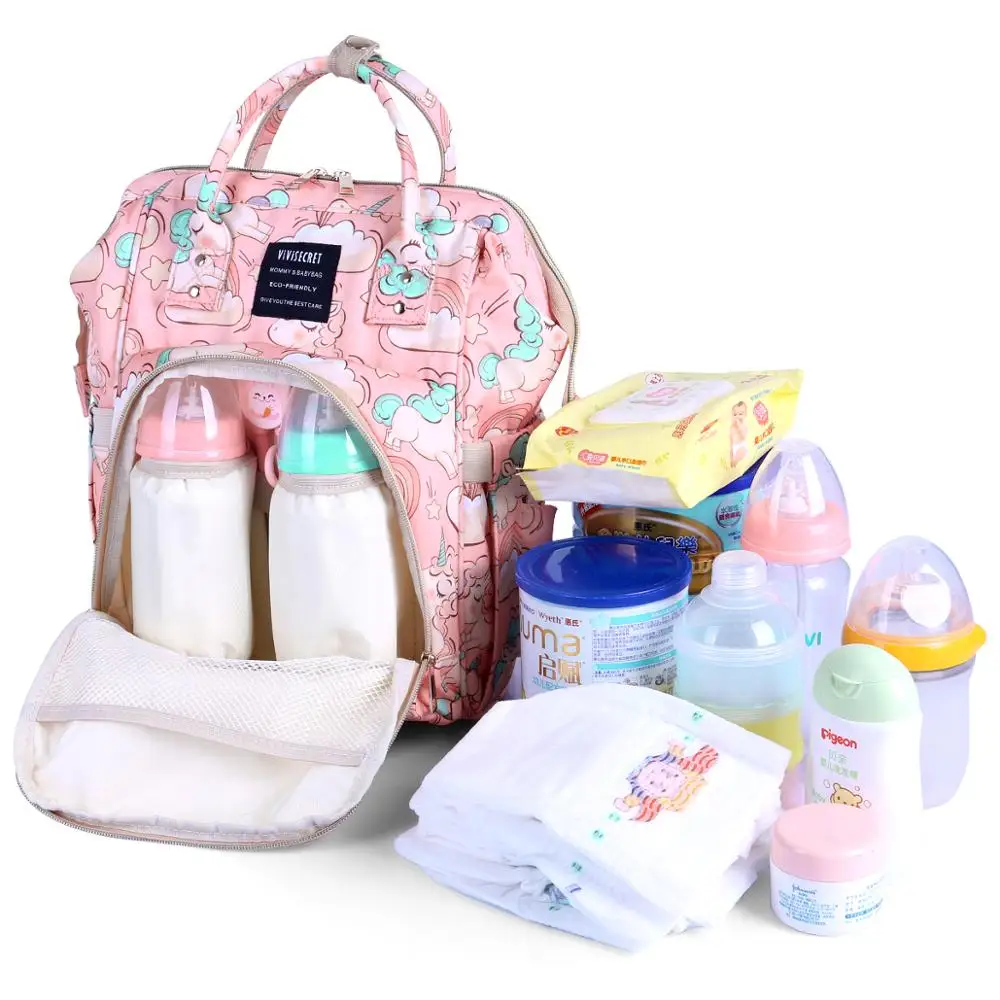 Сумка для подгузников Модная мама Материнство сумка для переноски подгузников; сумка для подгузников сумка-Органайзер для путешествий для коляски рюкзак для мама мамочка мать