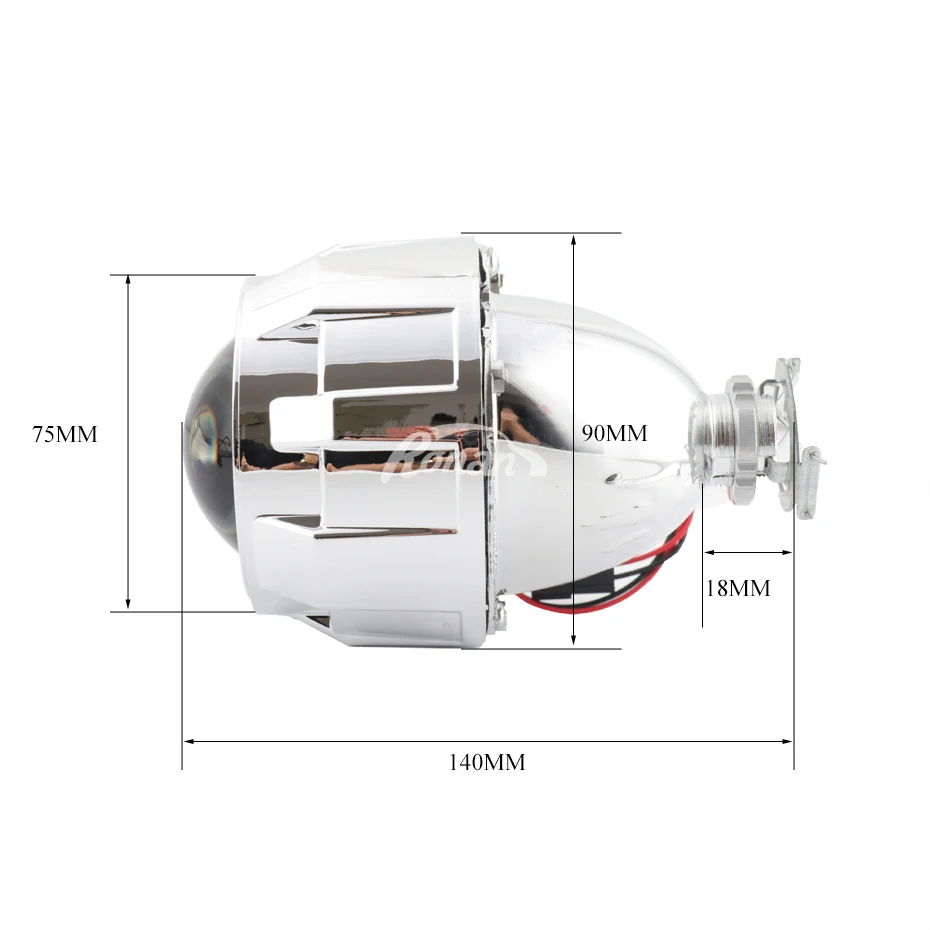 US $34.76 RONAN 25 Upgrade Bixenon projector Lens Ver81 Car Styling Headlight Retrofit DIY H4 H7 Headlamp Lenses Use H1 Bulb