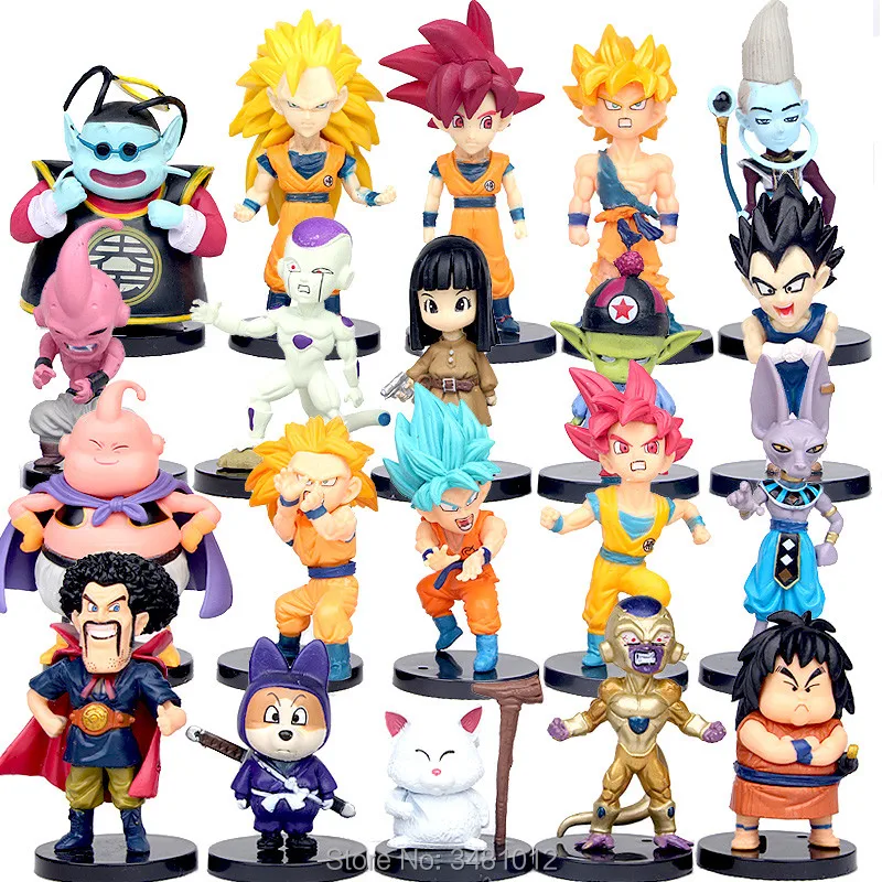 

Dragon Ball Z Super Saiyan Goku Son Vegeta PVC Action Figures Beerus Frieza Majin Buu Dragonball Z DBZ Anime Figurines Kids Toy