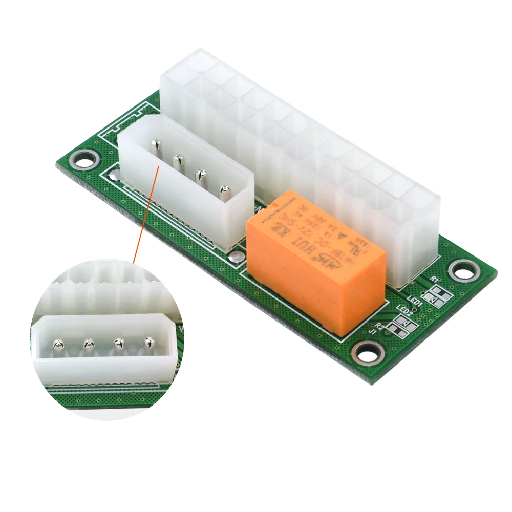 TISHRIC 10 шт. 24Pin ATX к 4Pin Molex удлинитель Add2psu двойной блок питания кабель стартера