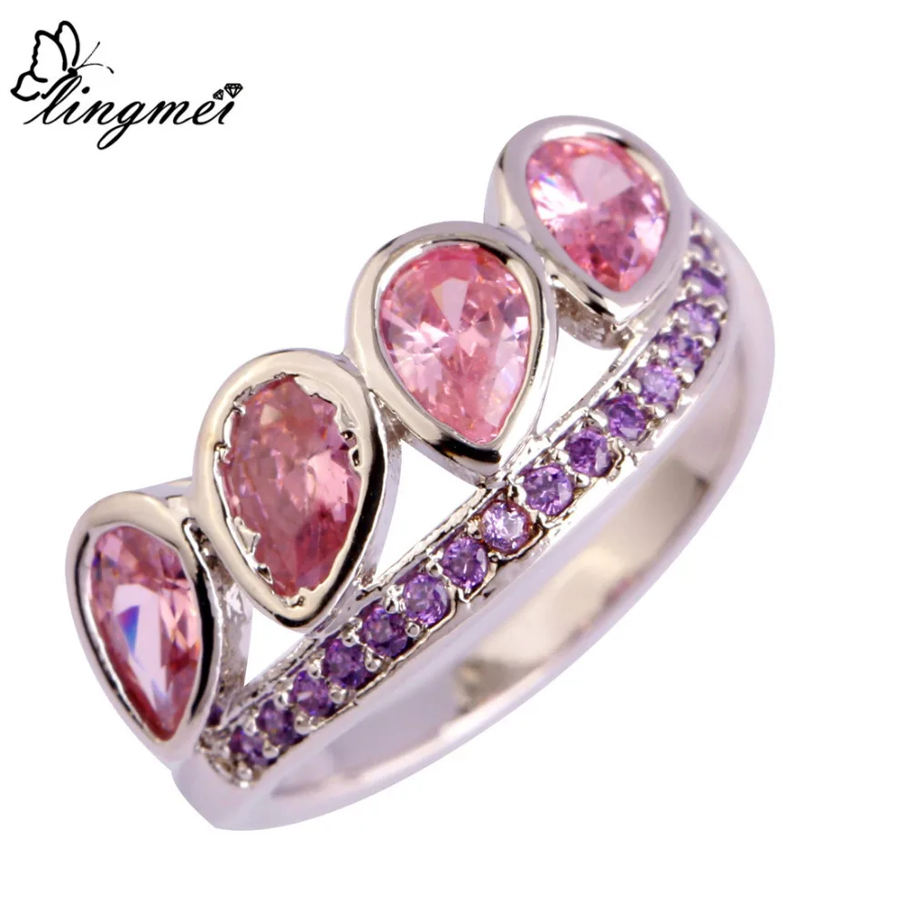 Женское кольцо в форме капли воды с фианитом|ring size|ring size 6fashion rings |
