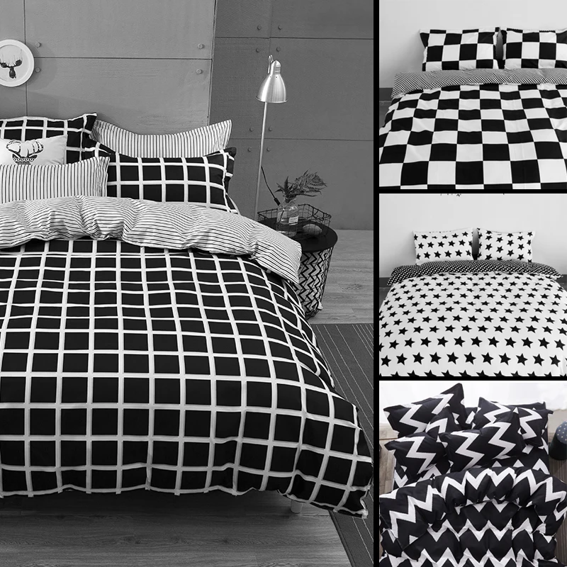 Постельное Белье Белое В Клетку Купить