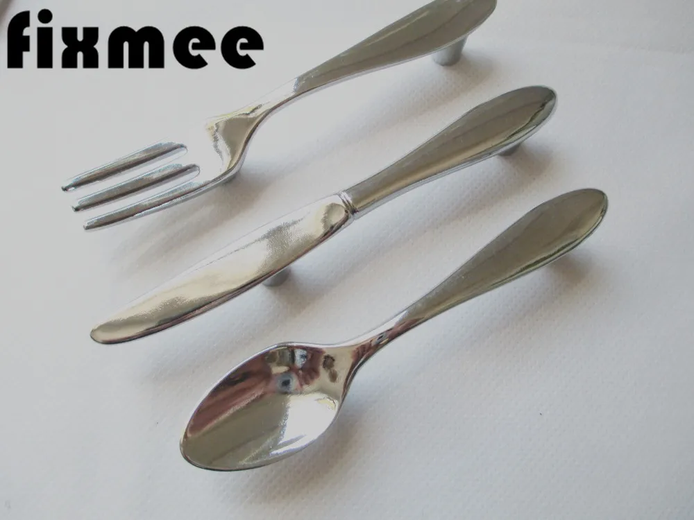 Fixmee 1 шт. креативная ложка нож вилка кухонный шкаф шкафчики ящик ручка ручки 76 мм