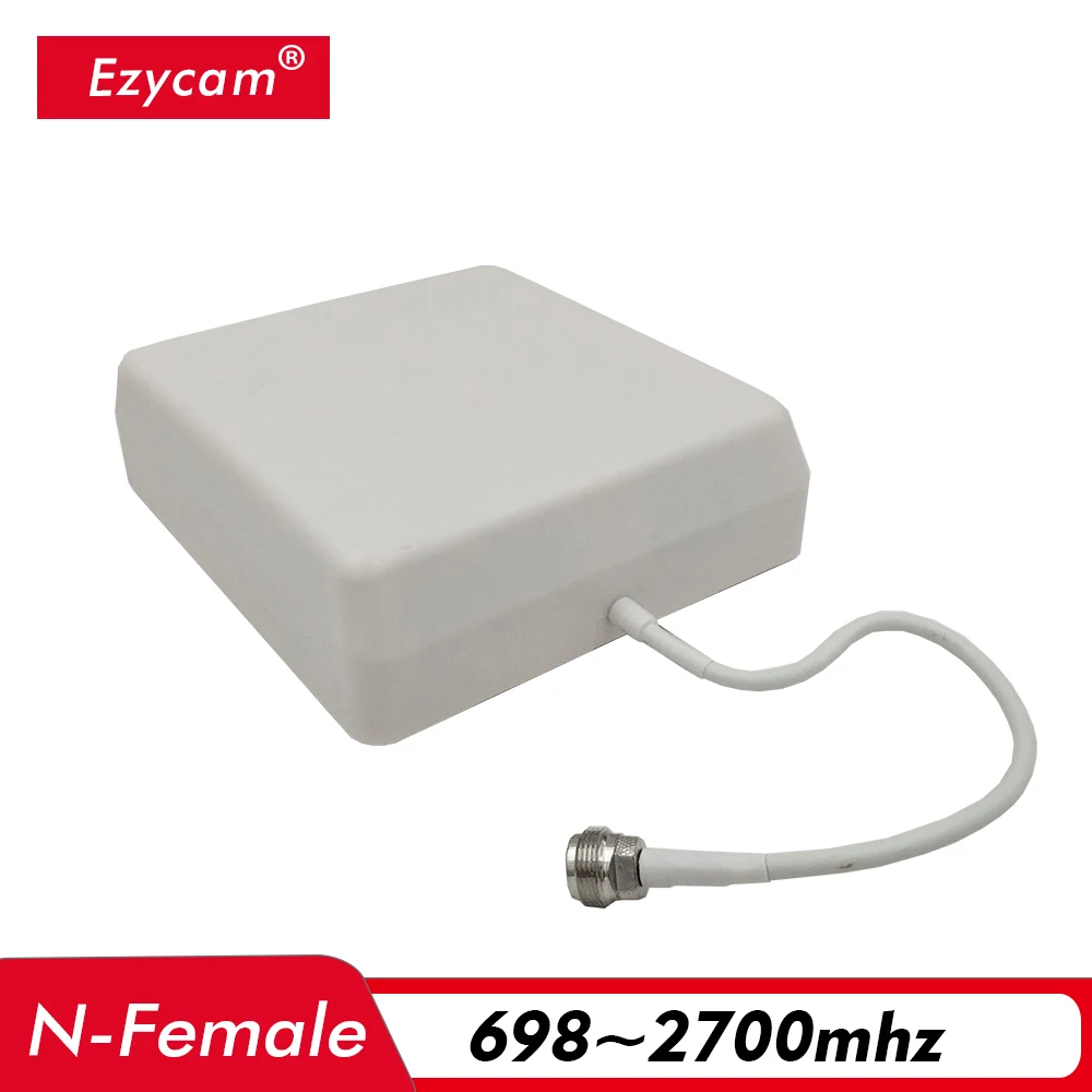 

Indoor Panel Antenna 700~2700MHz 8dBi Gain N-Female 0.3m Internal Antenna for 2G 3G 4G Cellular Amplifier Mobile Signal Repeater