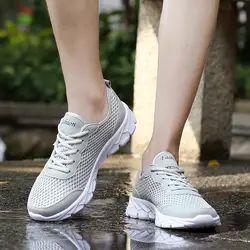 Летние дышащие кроссовки 2017 Для женщин легкие кроссовки уличная спортивная обувь