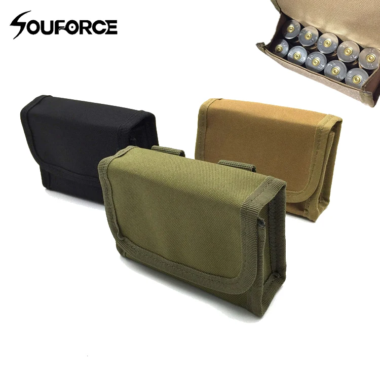 3 Color 10 Rounds Shells Bullet Pouch Tactical Rifle Shotgun Stock Ammo