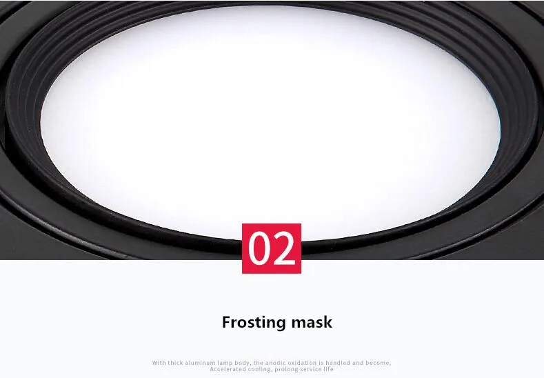 1pcs Energy saving Recessed Double LED Dimmable Downlight COB 7w 9w 12W 24W LED Spot light decoration Ceiling Lamp AC 110V 220V