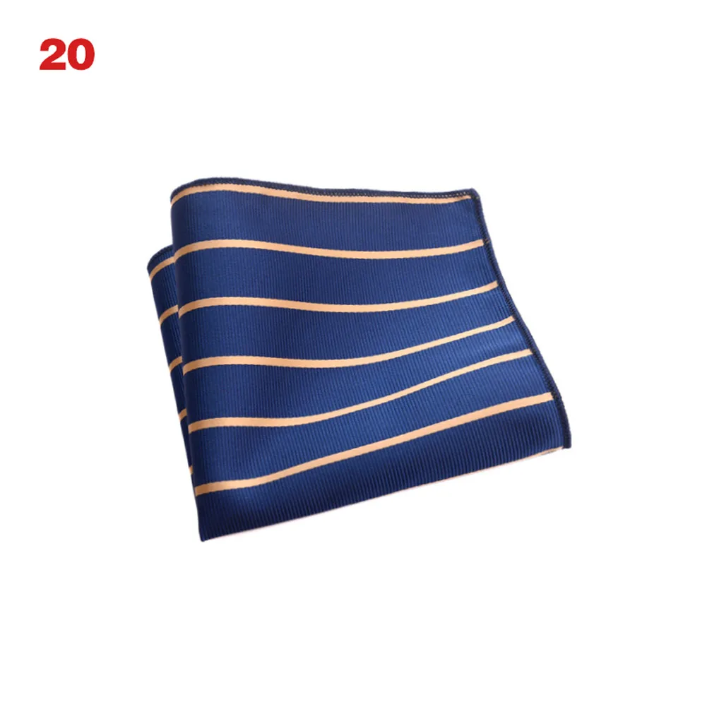 Горячая распродажа винтажный мужской британский дизайн цветочный принт Карманный квадратный носовой платок полотенце для сундуков костюм аксессуары MSJ99 - Цвет: 20
