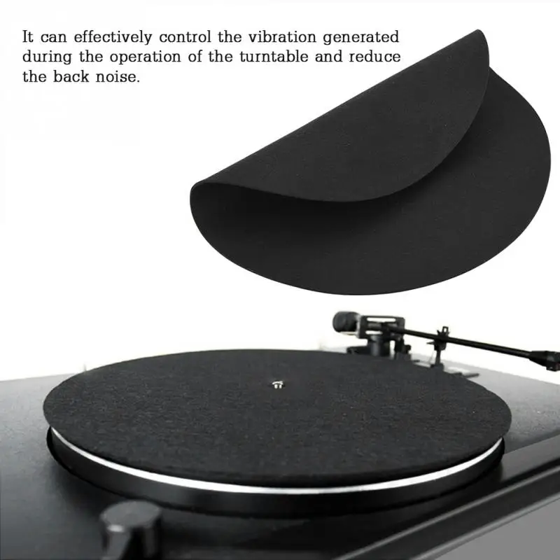 1PCS Ultra thin Anti static Vinyl Turntable Record Pad Antistatic Flat
