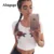 Ahagaga 2017 Spring Summer T Shirt Women Tops Fashion Long Sleeve Floral Embroidery O-neck Cute Slim Short Women T-shirts Blusas