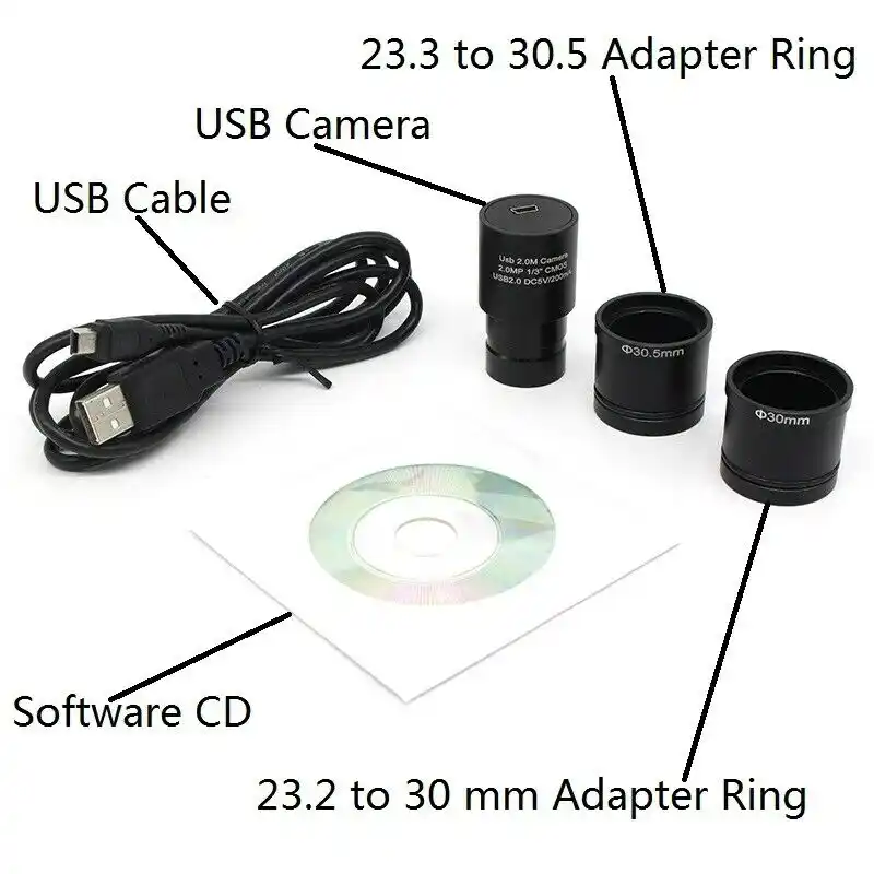 MagiDeal 2MP HD Elektronisches Okular USB Kamera CMOS für 23,2 mm