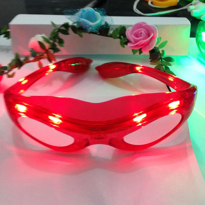 2018 Led Wedding Dress 20pcs/lot Luminous Spiderman Glasses Cool Flashing Glow In The Dark Colorful Toys For Children And Adult | Дом и сад