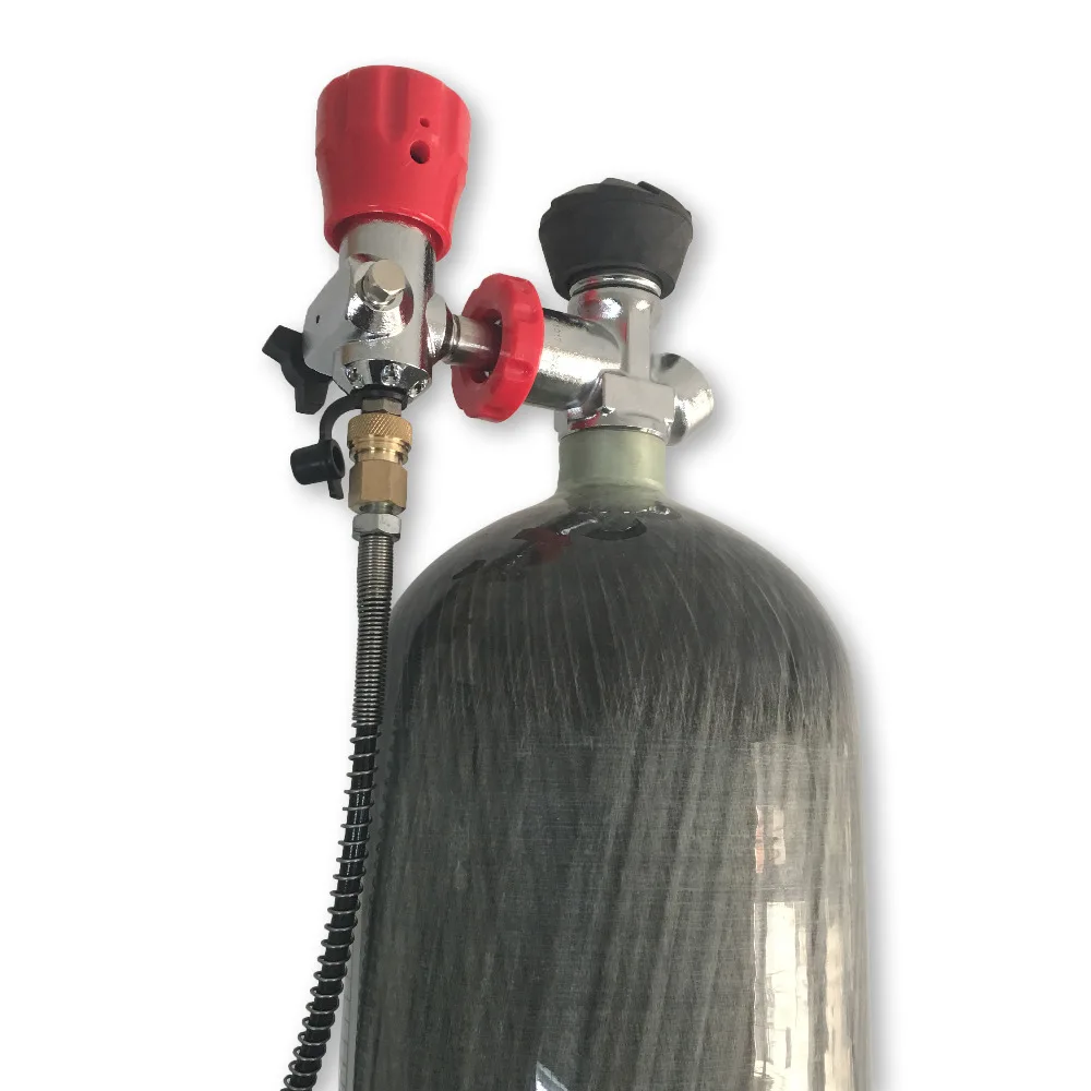 AC168301 6.8L Paintball PCP Rifle 300bar 4500psi Bottles Air Balloon High Pressure Carbon Fiber Tanks & Valve & Filling Station
