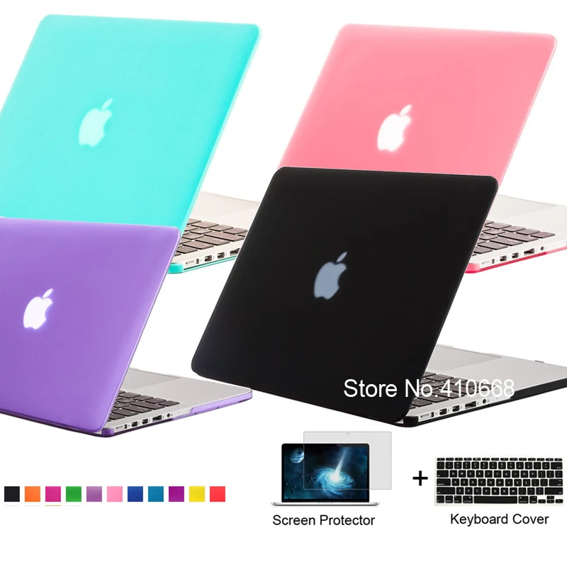

NEW Matte Crystal Case Cover For Apple Macbook Air Pro Retina 11 12 13 15 Touchbar Laptop Shell For Mac book 11.6 13.3 15.6 inch