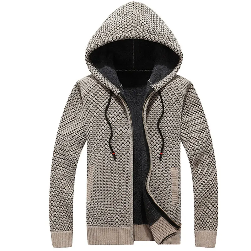 Sweater Cardigan Men Brand Casual Slim Sweaters Male Warm Thick Hedging Turtleneck sweater jacket Top Cardigan Spring Outdoors 