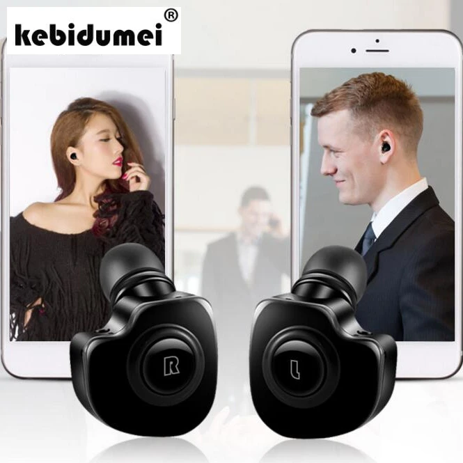 2 в 1, Мини Bluetooth наушники, близнецы, Беспроводная Bluetooth V4.1, стерео гарнитура, bluetooth наушники, TWS, стерео беспроводные наушники