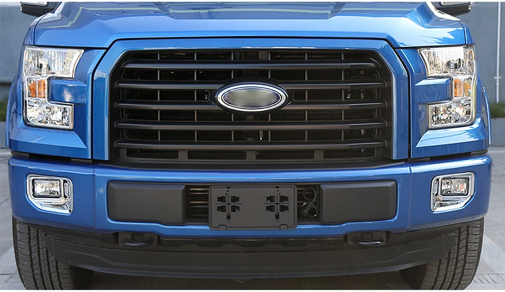 Зависания Chrome Красный ABS экстерьера автомобиля Туман свет лампы украшения крышка отделка наклейки подходят для Ford F150 2015 до автомобиля стиль