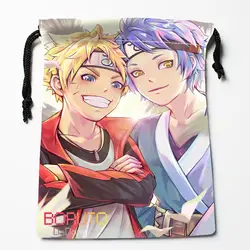 Новое поступление Boruto Drawstring сумки на заказ сумки для хранения Подарочные мешки с принтом более размеры 27x35 см DIY ваша фотография