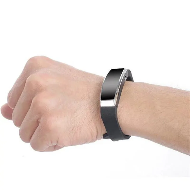 

Professional Digital Audio Sound Recording Mini Sport Bracelet Voice Activated Recorder Dictaphone 8GB with MP3 Playback Black